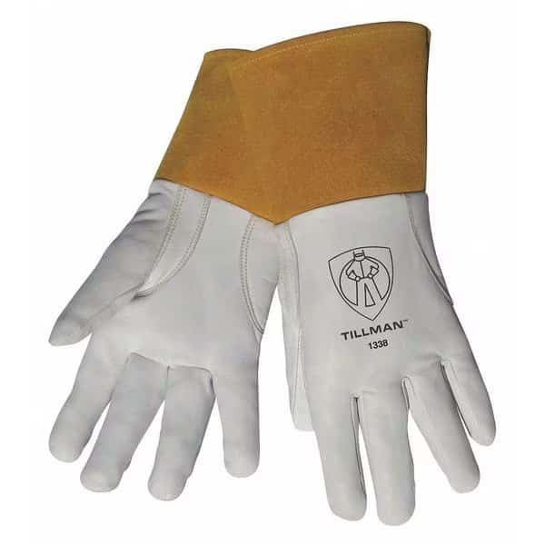 TIG Welding Gloves, Goatskin Palm, L, PR, TILLMAN, Mfr# 1338L