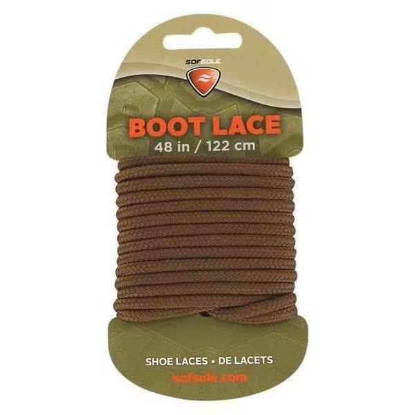 Shoe Laces, 45" L, Polyester, Lt Brown, PR, SOF SOLE, Mfr# 84712