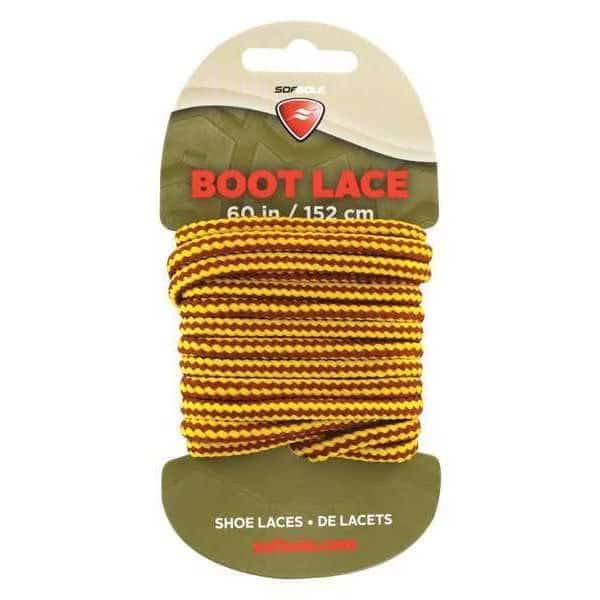 Shoe Laces, 60" L, Polyester, Gold Brown, PR
