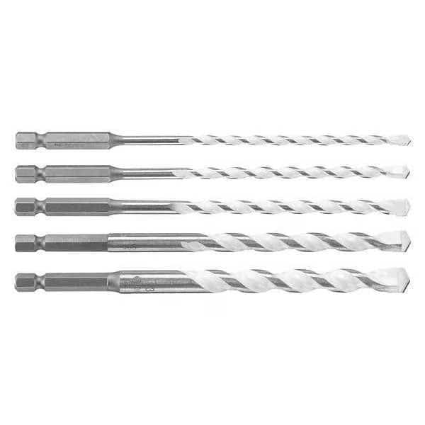 Hex Shank Drill Set,5pc,Carbide, Mfr#: MP500T, BOSCH