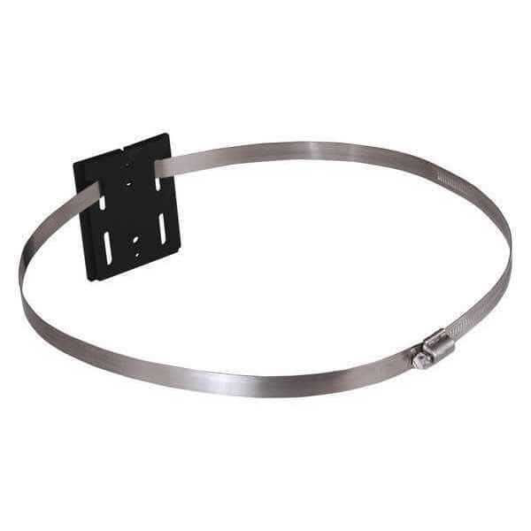 Wall Mount Plate, Black, 12 in. L