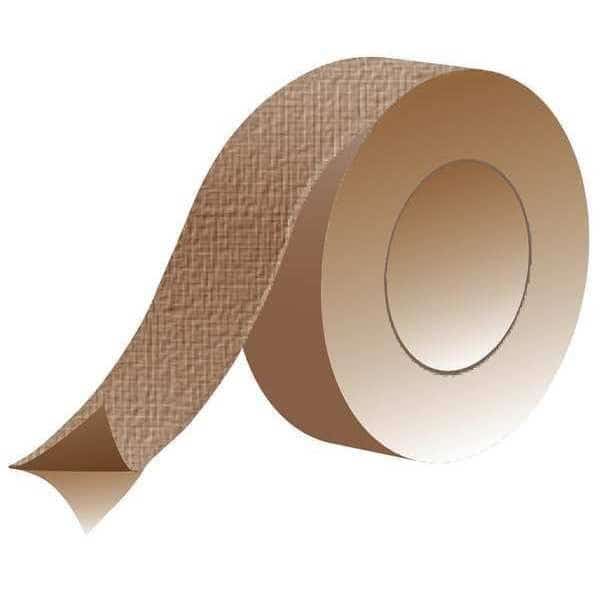 Fiberglass Fabric, 108 ft L, 3 in W, 0.003 in Thick, Acrylic Adhesive Backing, Tan