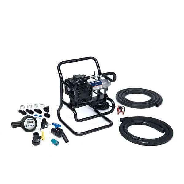 Fuel Transfer Pump, 12V DC, 13 gpm Max. Flow Rate , 1/4 HP, Polypropylene, 1 in NPT Inlet