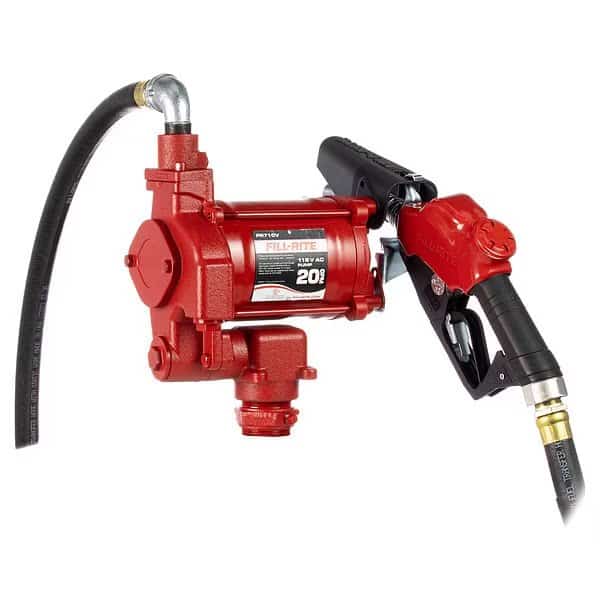 Fuel Transfer Pump, 115V AC, 20 gpm Max. Flow Rate , 1/3 HP, Cast Iron, 1-1/4 in Inlet, Fill-Rite, Mfr#: FR710VB