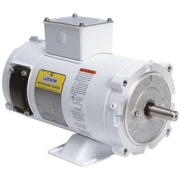 DC Washdown Motor,1/4 HP,1750,56C,90V, Mfr#: 108423, LEESON