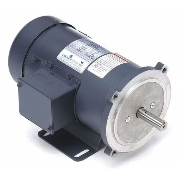 DC Permanent Magnet Motor, 1/2 HP, 1,750 Nameplate RPM, 56C Frame, Face/Base Mounting, 90V DC
