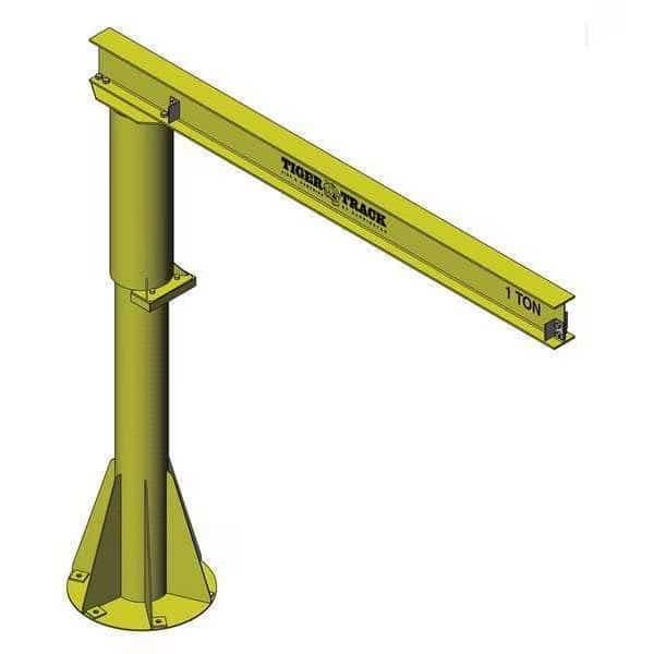 Jib Crane, Base Mounted, 1,000 lb Capacity, Height Under Span: 10 ft, Harrington, Mfr#: 350-1000-10-10