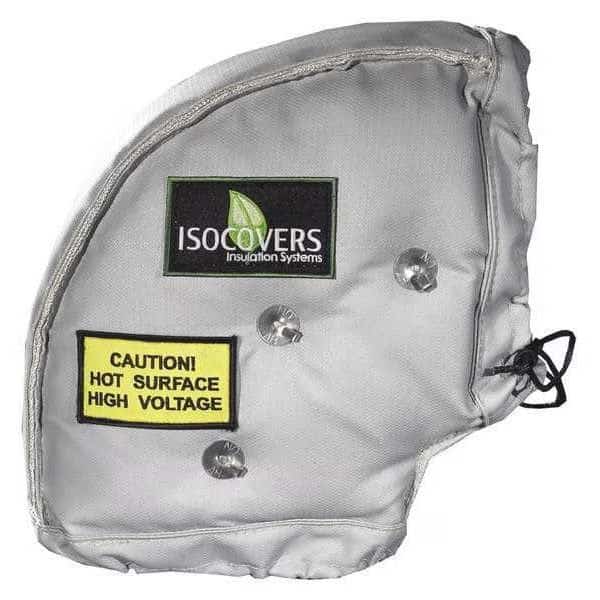 14" x 14" L Fiberglass 90 Deg Elbow Pipe Jacket 3" Wall