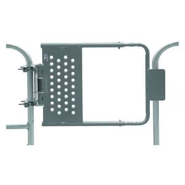 Safety Gate, Gray, Powder Coated, Steel