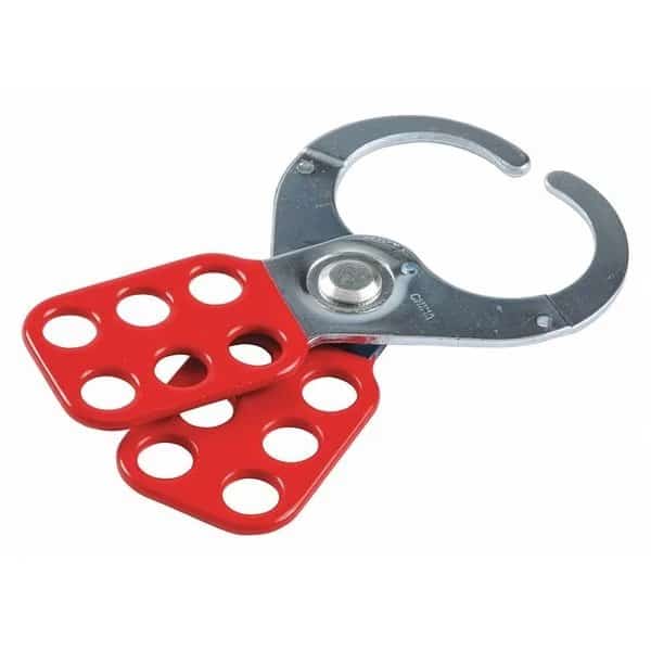 Lockout Hasp,Red,Steel,4-1/2" L, Mfr#: 133162, BRADY