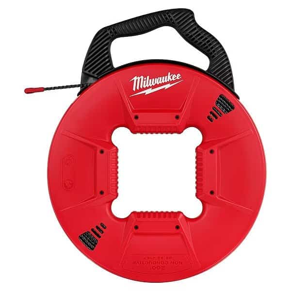 200’ Polyester Fish Tape w/Nonconductive Tip, MILWAUKEE TOOL, Mfr# 48-22-4167