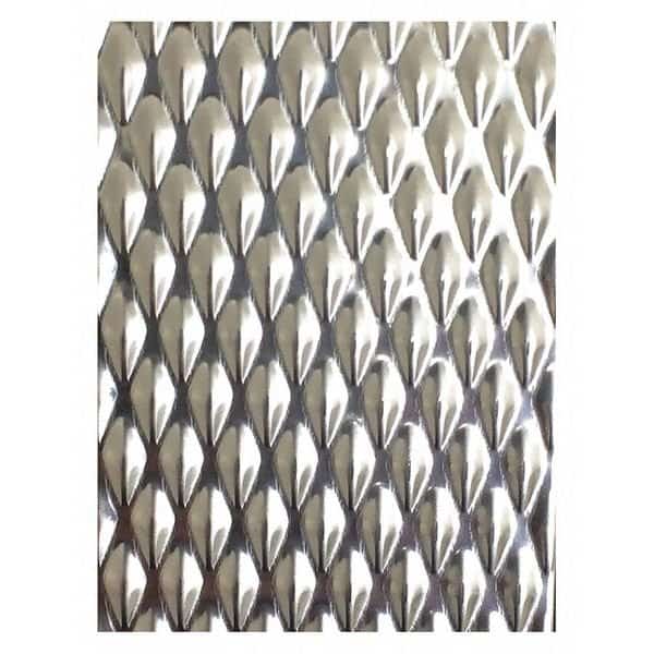 Sheet, Silver, 24" L, 24" W, 20 ga., No 4, SS