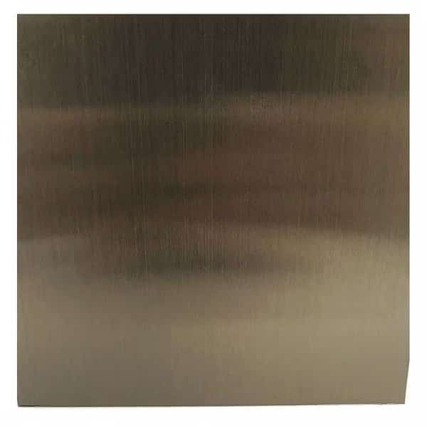 Sheet,Quartz Bronze,96" L,48" W,20 ga,SS, Mfr#: T22 Quartz Bronze HL FPR 20Gx48x96, EnjoyTool select