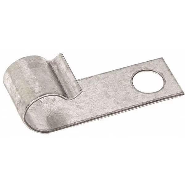 Cable Clamp, Steel, 3/8 in Bundle Dia., Gray, 10 PK