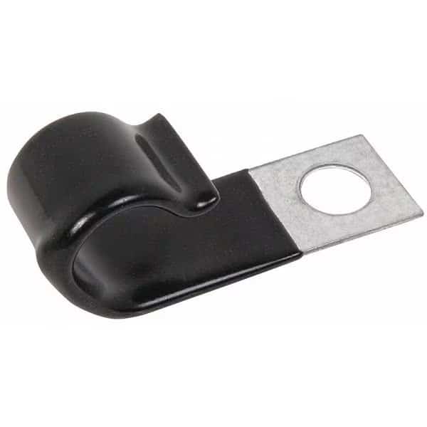 Cable Clamp, Steel, 1/2 in Bundle Dia., Gray, 10 PK