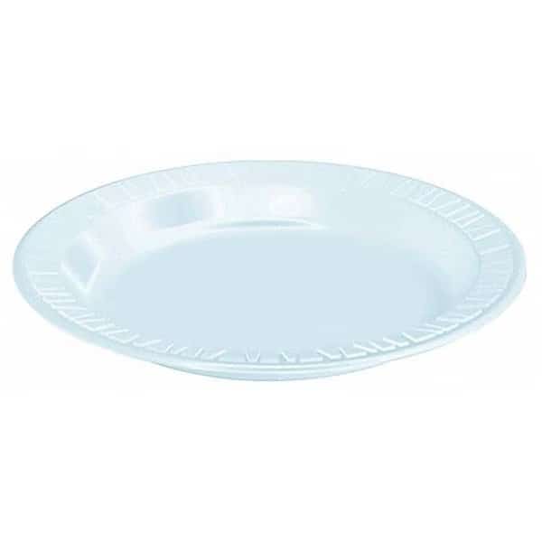 Disposable Plate, 6", White, PK1000