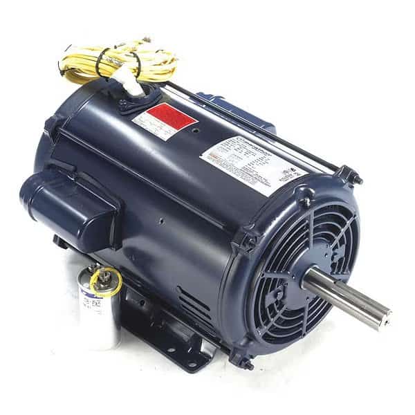 Crop Dryer Motor, Capacitor-Start/Run, 10 HP, 230V AC, 3,455 Nameplate RPM, 215TZ Frame