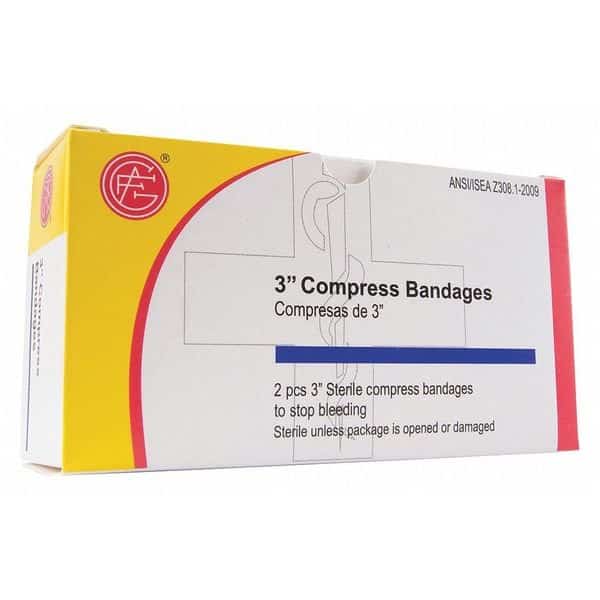 Bandage,Non-Sterile,White,Gauze,Box,PK2 , Mfr#: 9999-0302
