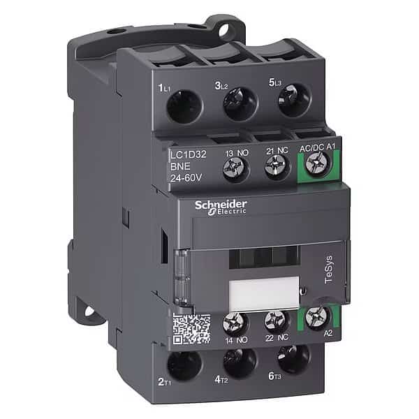 IEC Magnetic Contactor,3 Poles, Mfr#: LC1D32BNE, SCHNEIDER ELECTRIC