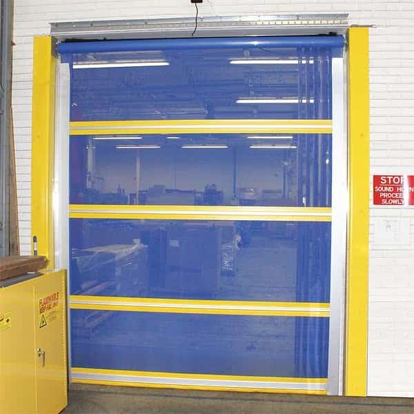 Curtain Door,11 oz. PVC Mesh,8 ft. H, Mfr#: 999-10311, TMI