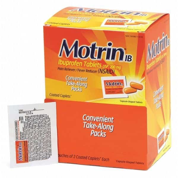 Pain Relief,Tablet,200mg Size,PK100, Mfr#: 48152, MOTRIN