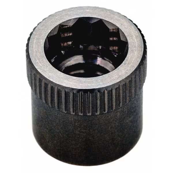 Nut Insert, M12-1.75 Thrd Sz, 47/64 in L, Steel, Black Oxide, AMPG, Mfr# Z1972M