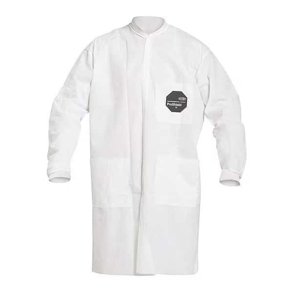 ProShield 10 Disposable Lab Coat, ProShield(R), Snaps Closure, White, XL, 30 PK