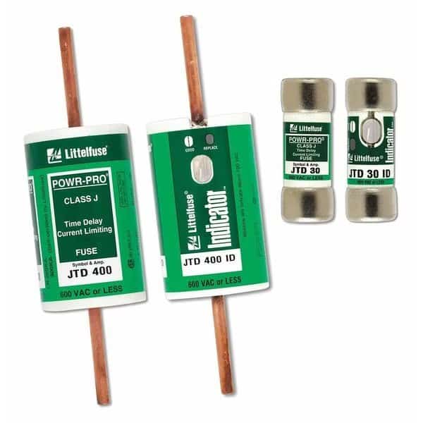 Fuse, Time Delay, 35A, JTD Series, 600VAC, 300VDC, 2-3/8" L x 1-1/16" dia, LITTELFUSE, Mfr# JTD035