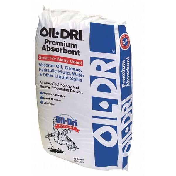 Granular Sorbent, Montmorillonite Clay, 3 gal Volume Absorbed per Pkg., 36 lb lb, Bag, J1