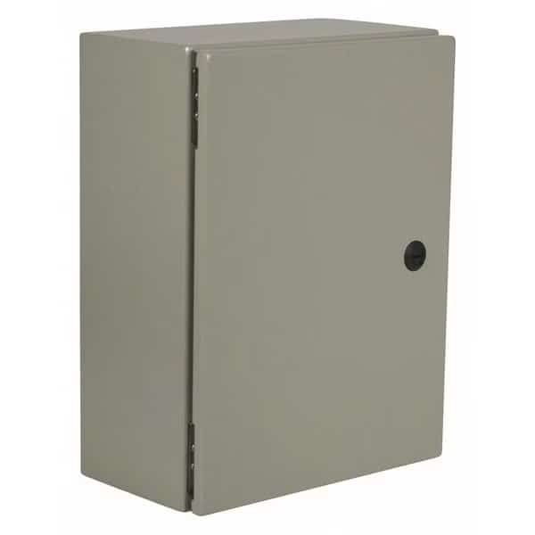 1/4 Turn Latch Electrical Enclosures, 24 in H, 10 in D, 16 in W, 12, 13, 3R, 4, Steel