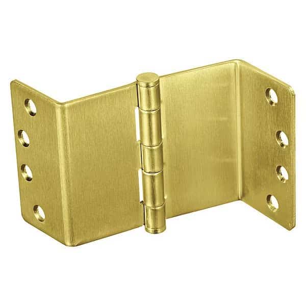 4 in W x Satin Brass Swing Clear Hinge, Mckinney, Mfr#: 4 T2895 US4 1/4RC NL