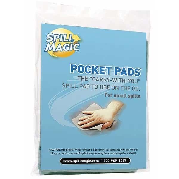 Absorbent Pad, Clear, 5" L, PK30