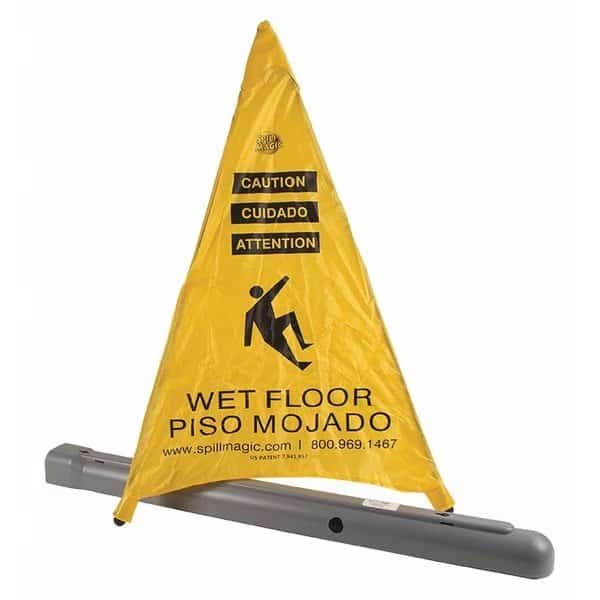 Flexible Safety Cone, Yellow, 3" L