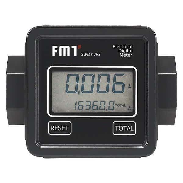 Inline Digital Flow Meter, 7" L, 6" W, 4" H