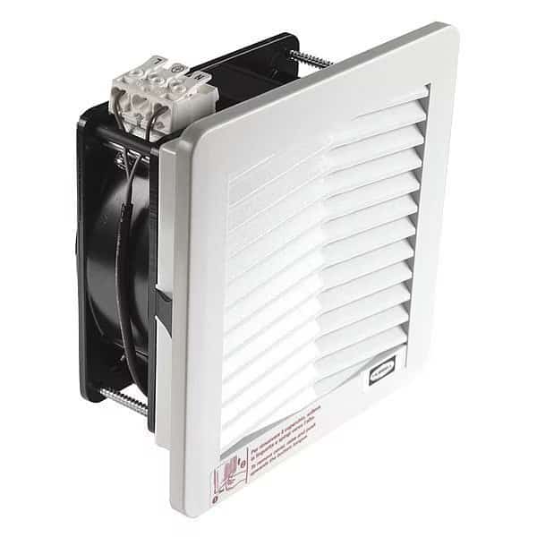 Standard Square Axial Fan, 115V AC, 1 Phase, PBT Plastic, 4 11/16 in W.
