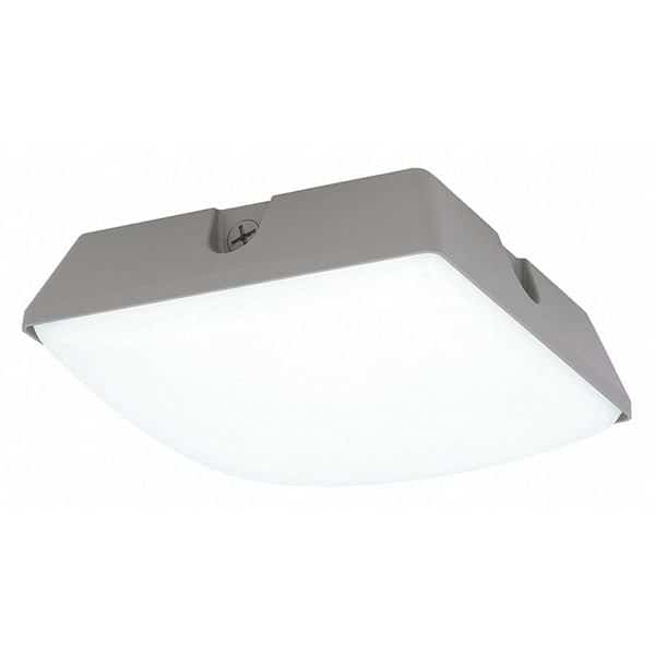 LED Parking Garage Light, 4600 lm, Gray