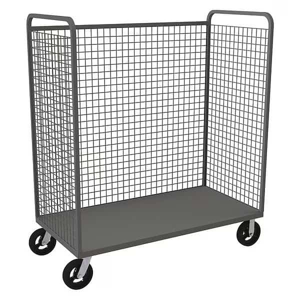 Wire Cart, 30" Shelf Width, 48" Shelf L
