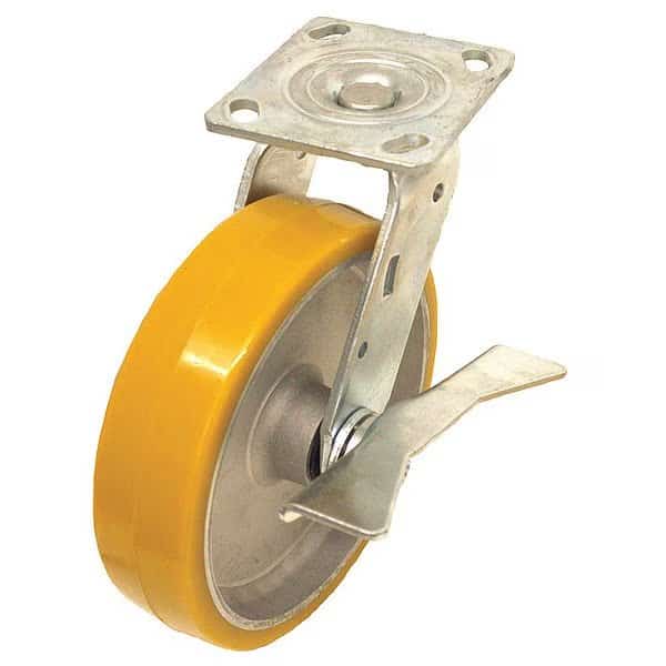 NSF-Listed Plate Caster, 1100 lb. Ld Rating, Roller