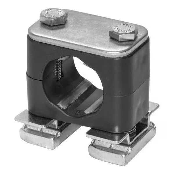Tube Clamp, 1.63in H, 316 SS, Size 9/16in