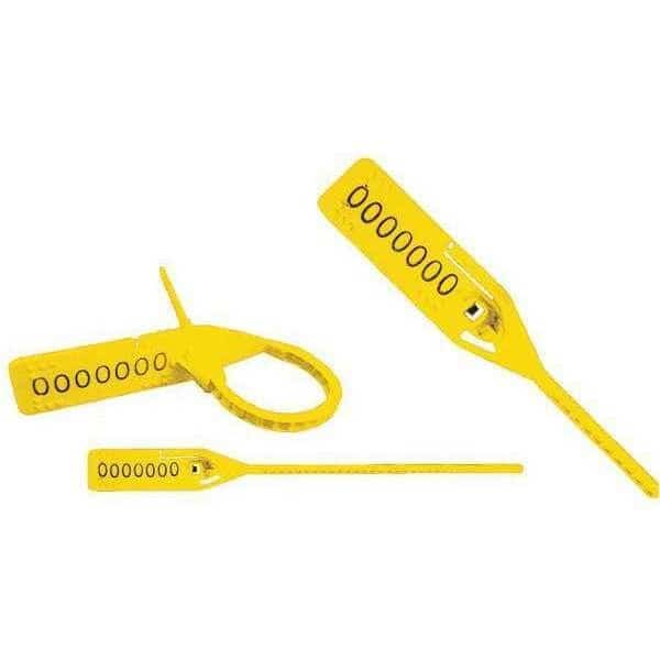Pull-Tight Seals,Yellow,Unfinished,PK250, Mfr#: 061H14PPYL, ELC SECURITY PRODUCTS