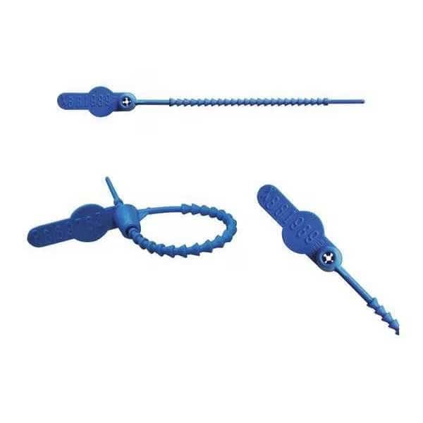 Pull-Tight Seals,Blue,Unfinished,PK250, Mfr#: 065N14PPBL, ELC SECURITY PRODUCTS