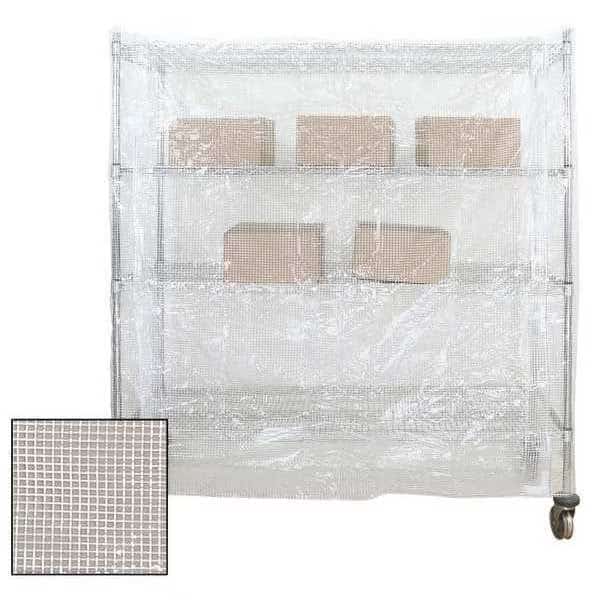 Cart Cover, Clear, 24 in.x, 62 in., Vinyl