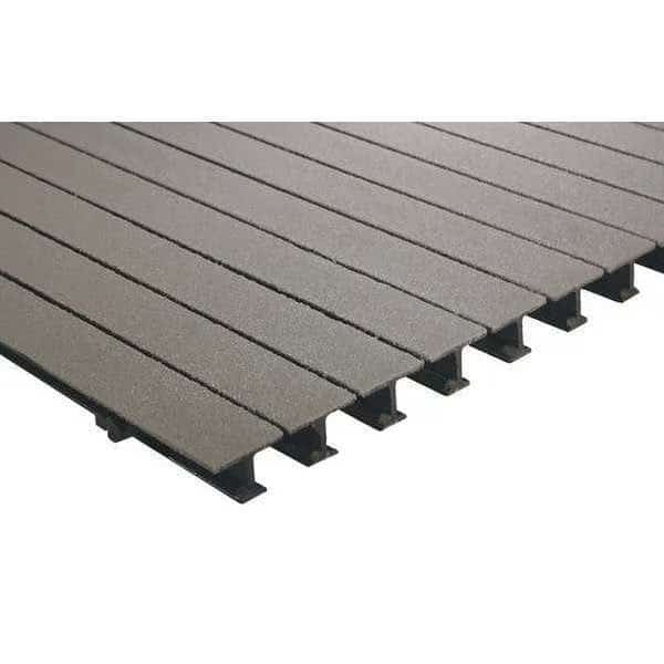 Pedestrian Pultruded Grating, 120 in Span, Grit-Top Surface, ISOFR Resin, Light Gray, FIBERGRATE, Mfr# 872035