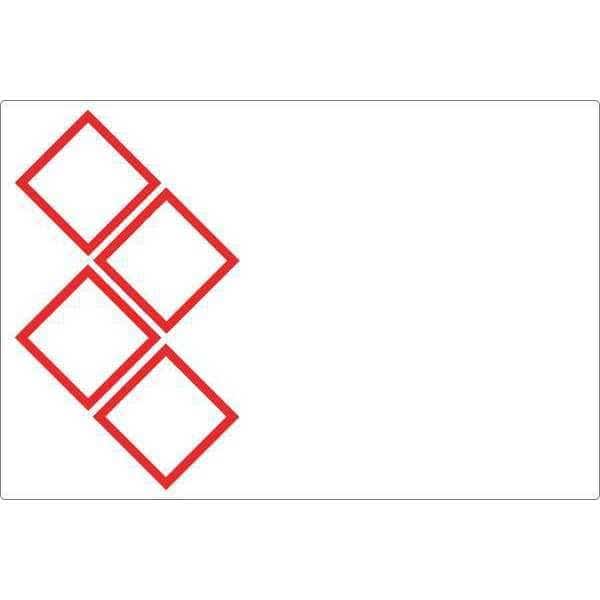 GHS Label Roll, White, Labels/Roll: Continuous