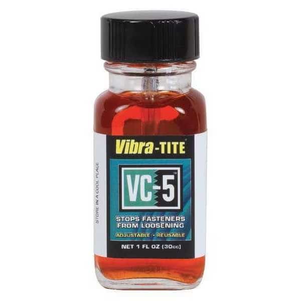 Reusable Threadlocker, VIBRA-TITE VC-5, Red, High, Liquid, 1.01 fl oz, Bottle