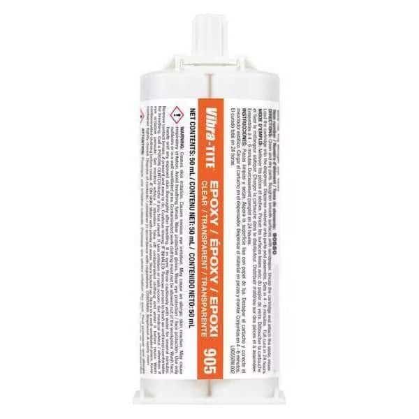 Construction Adhesive, 905 Series, Light Brown, 2 oz, Bottle, 1:01 Mix Ratio, 6 min Functional Cure