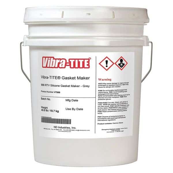 Gasket Sealant,4.5 gal.,Gray, Mfr#: 99991, VIBRA-TITE