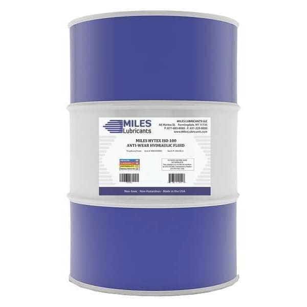 55 gal Drum, Hydraulic Oil, 100 ISO Viscosity, 30W SAE, Miles Lubricants, Mfr#: M001000801