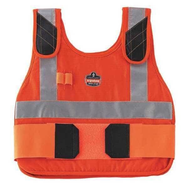 L/XL Cooling Vest, Orange, CHILL-ITS BY ERGODYNE, Mfr# 6215HV