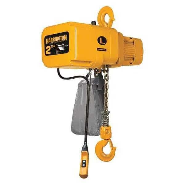 Air Chain Hoist, Pull Cord, 6000 lb., 15 ft, Harrington, Mfr#: TCL3000C-15
